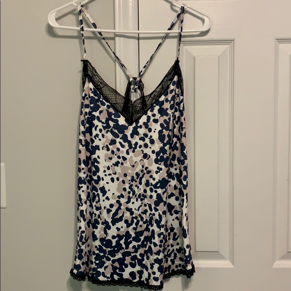 Blue Leopard Print Cami